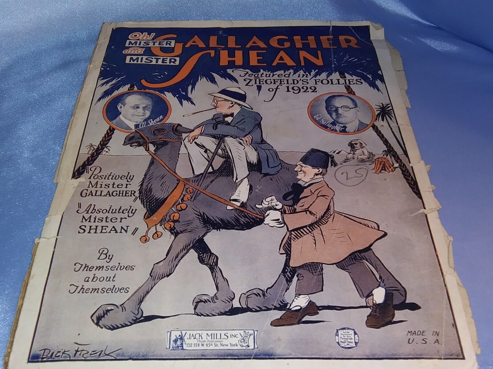 Ziegfield's Follies Of 1922 Gallagher Shean Sheetmusic Would Look Amazing Framed