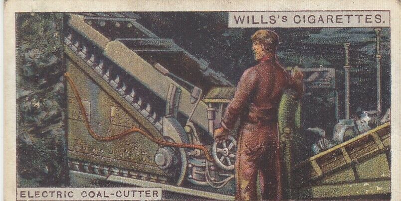 Electric Coal Cutter And Loader Usa Engineering - Vintage Trade Card