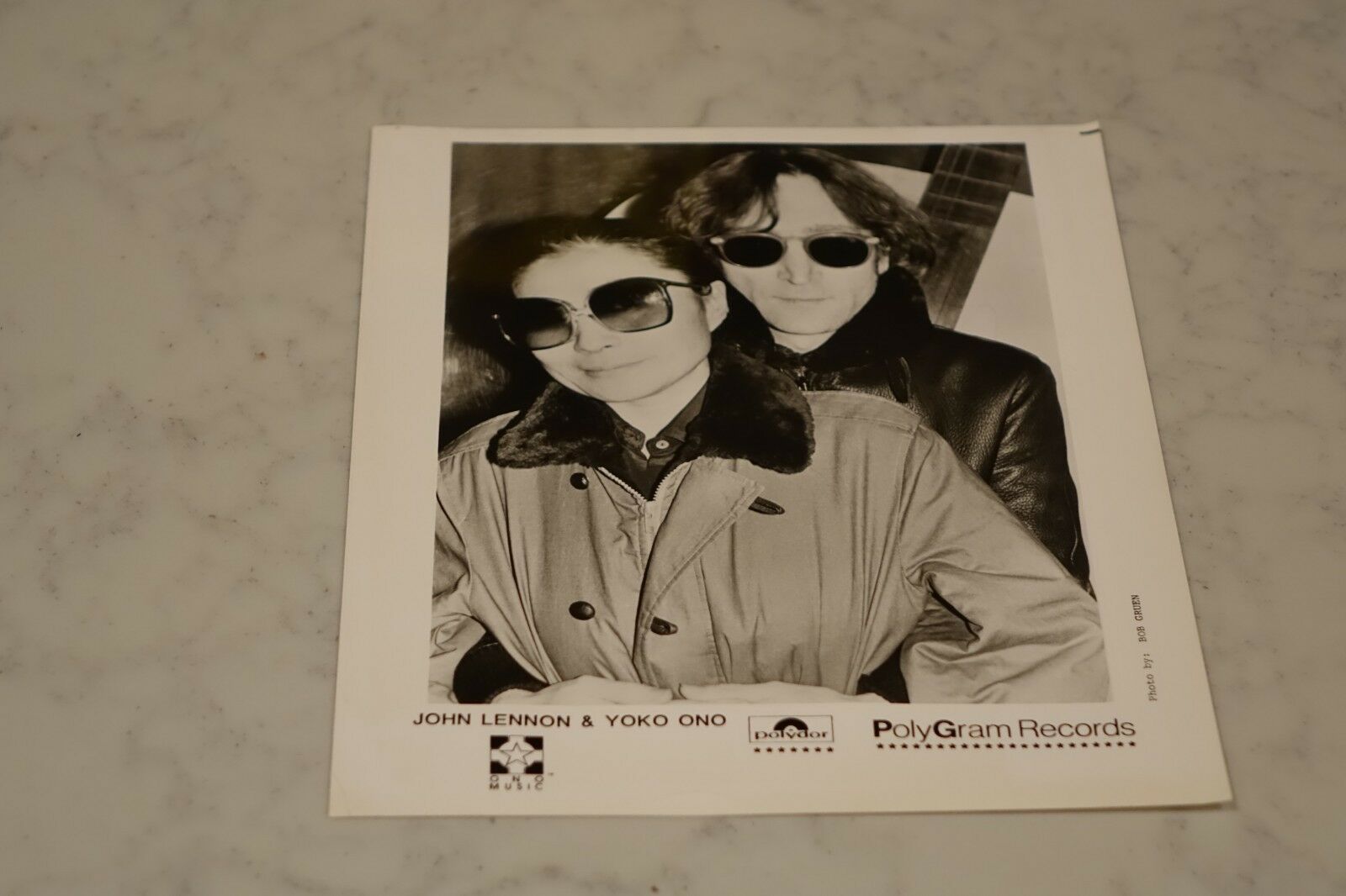 John Lennon & Yoko Ono. Polygram Records Promo Photo - Great Condition