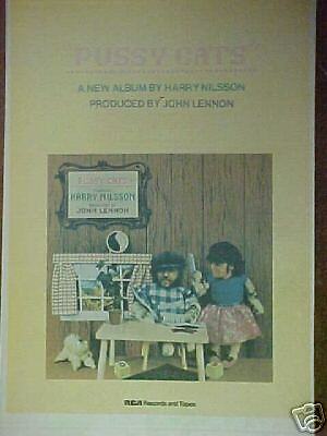 1974 John Lennon Record~album Rock~roll Memorabilia Promo Print Art Trade Ad