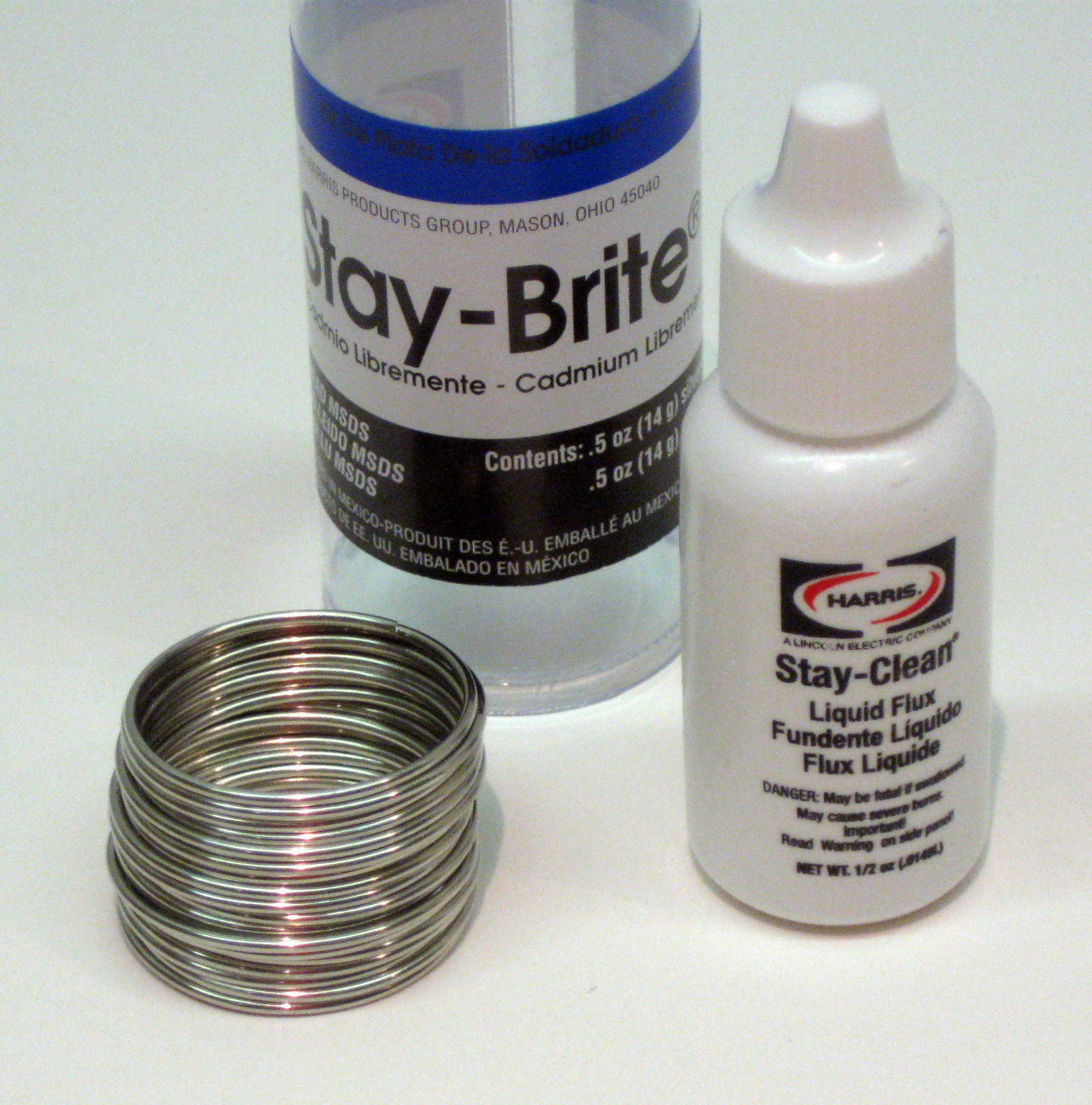 11000 Sbsk Harris Stay-brite Silver Bearing Solder & Stay Clean Liquid Flux Kit