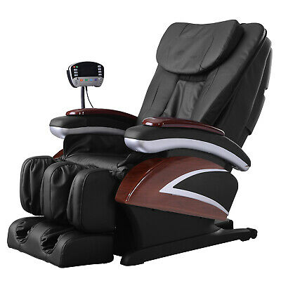 New Electric Full Body Shiatsu Massage Chair Recliner Heat Stretched Foot 07c