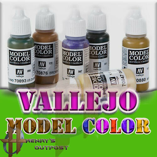 Vallejo Model Color Acrylic Paint 17ml Free Shipping $35+