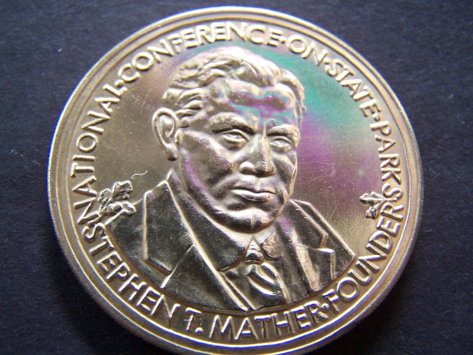 1971 Stephen Mather--founder Nat'l State Parks Conference Bronze Medallion