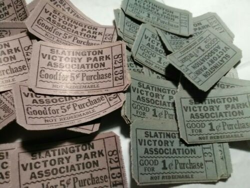 40 Vintage Antique Slatington Pa Post Ww1 1920s Victory Park Association Tickets