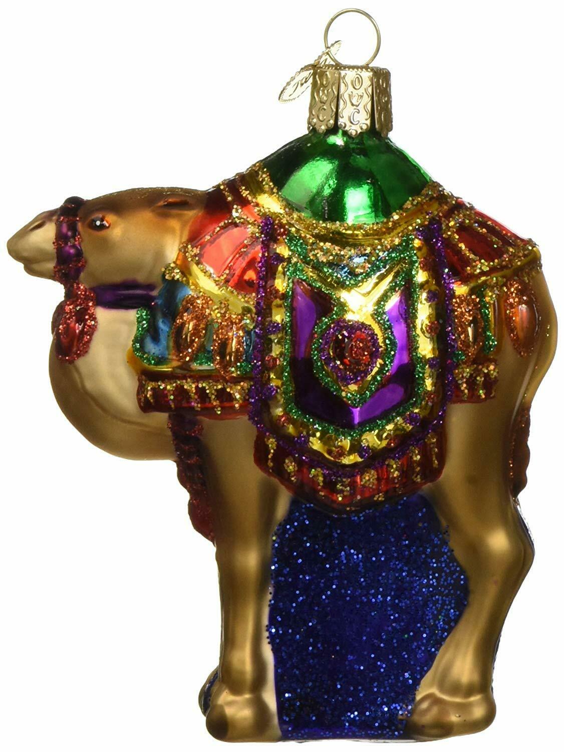 Three Kings Magis Nativity Camel Old World Christmas Ornament Free Box 12214