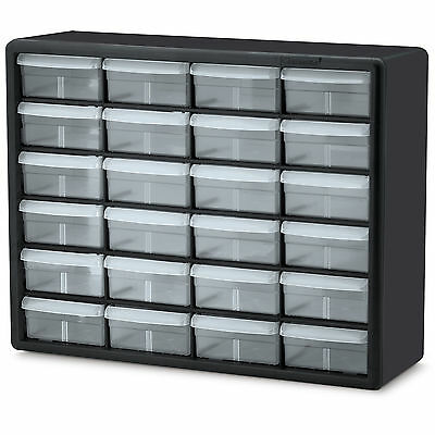 Akro-mils 10124 24 Drawer Plastic Storage Cabinet  1 Ea
