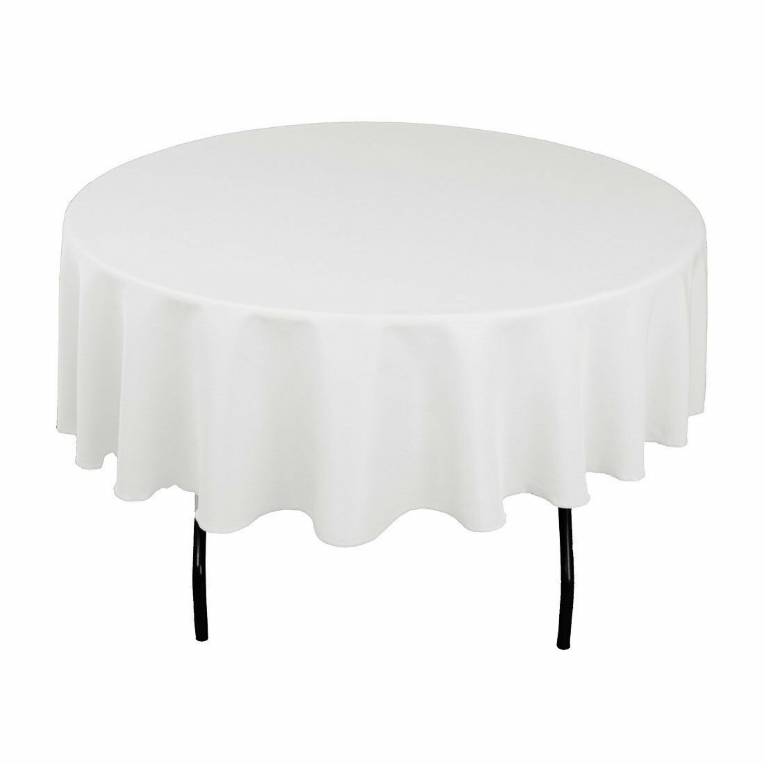 70" Round Seamless Tablecloth For Wedding Party Banquet 30" 36" 48" 60" Tables