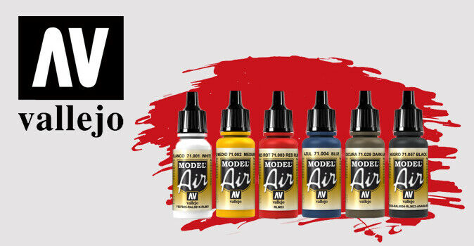 Acrylicos Vallejo Model Air Acrylic Paint 17 Ml - Many To Choose From!