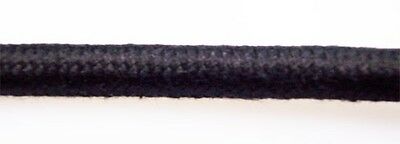 Black Cotton Round Pulley Cord - 3-wire Pendants - Lamps - Antique Vintage Fans