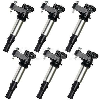 Set Of 6 Ignition Coils On Plug Pack For Cadillac Srx Cts Sts Gmc Acadia Uf375