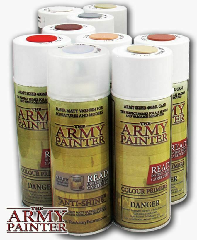 The Army Painter Spray Primer 25 Colors *one Stop Shop* Primers & Varnishes Save