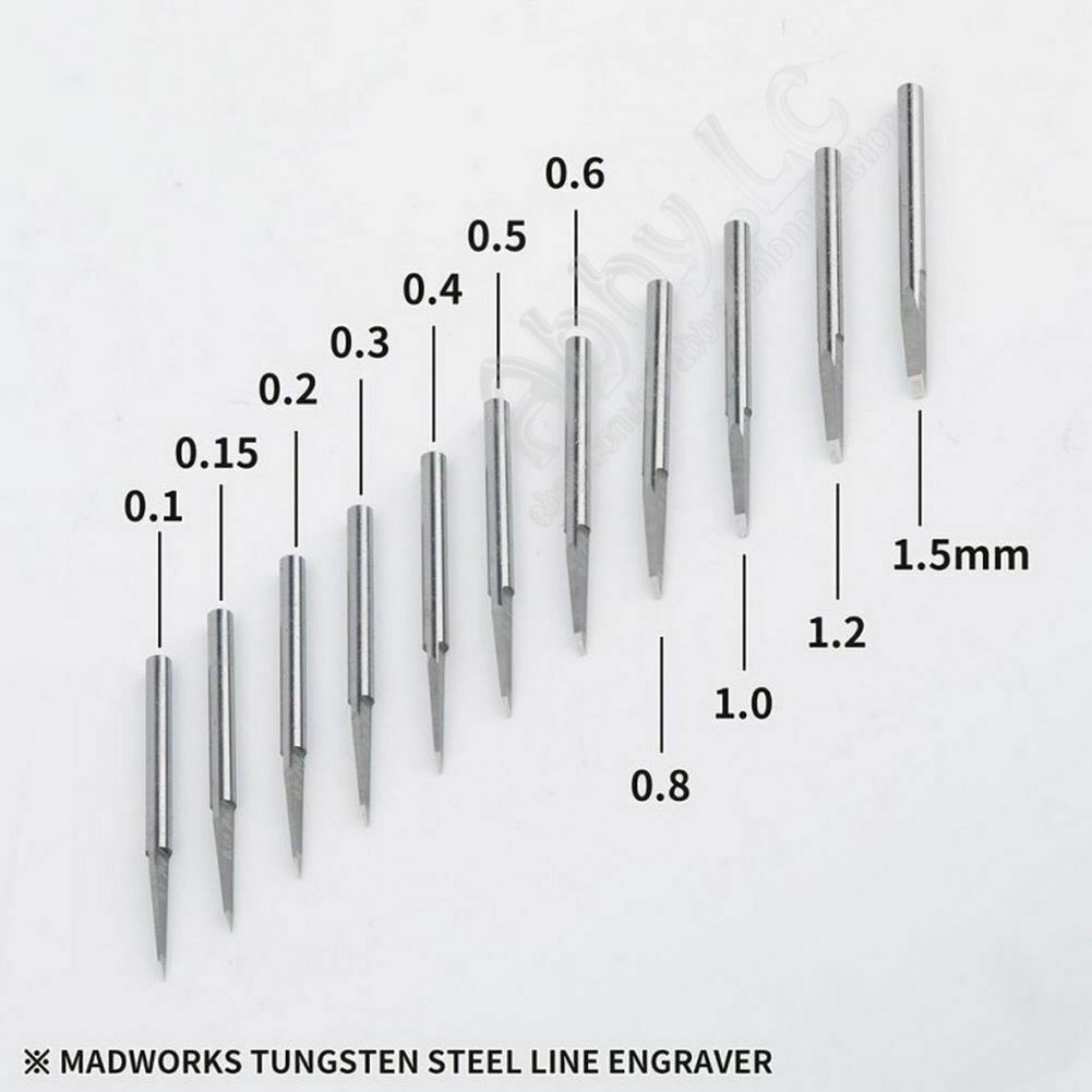 Madworks Tungsten Steel Chisel 0.1/0.15/0.2/0.3/0.4/0.5/0.6/0.8/1/1.2/1.5mm