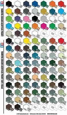 Pick Your Colors Tamiya Acrylic Paint Mini Bottle 10ml (1/3oz)