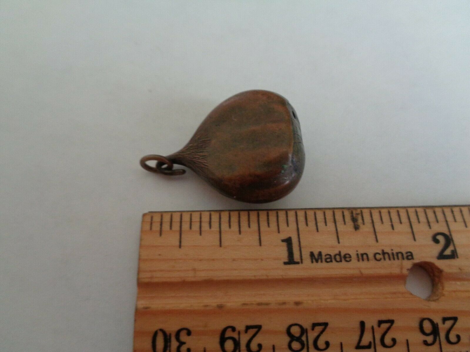 Victorian Bronze Chestnut Pomander Fob / Pendant / Chatelaine