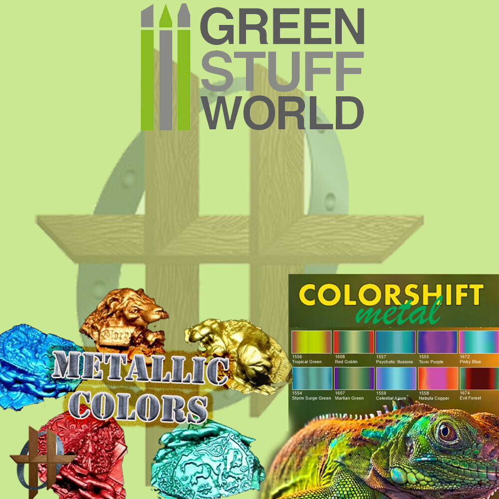 Green Stuff World Colorshift, Metallic, Chameleon, And Other Effect Paints