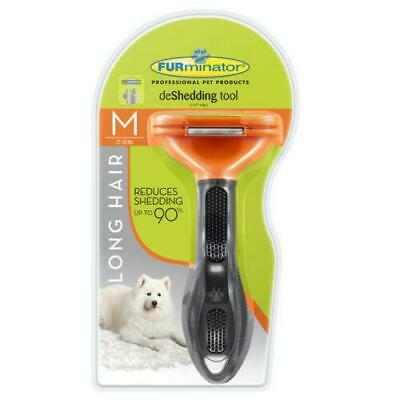 Furminator Deshedding Tool For Long Hair Dogs Medium 21-50lbs, New Free Shipping