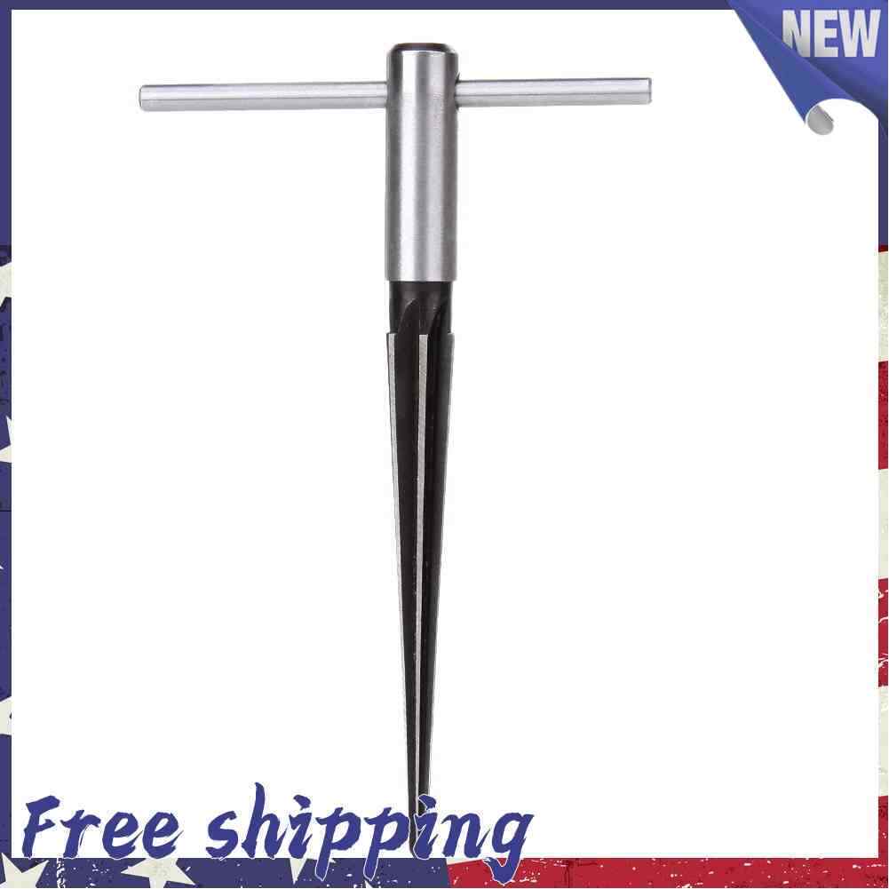 3-13mm Bridge Pin Hole Hand Held Reamer T Handle Tapered 6 Fluted Chamf