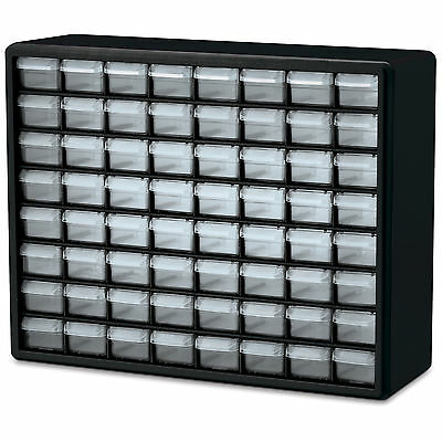 Akro-mils 10164 64 Drawer Plastic Storage Cabinet 20"w X 6.4"d X 15.8"h  1 Ea